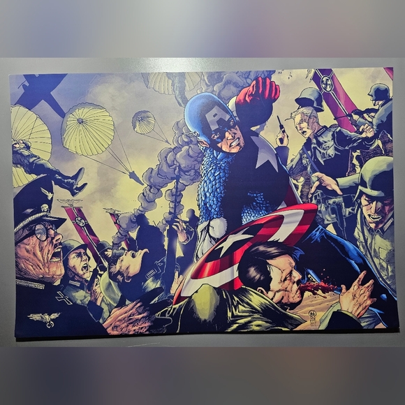 Captain America Art Print - Picture 1 of 1